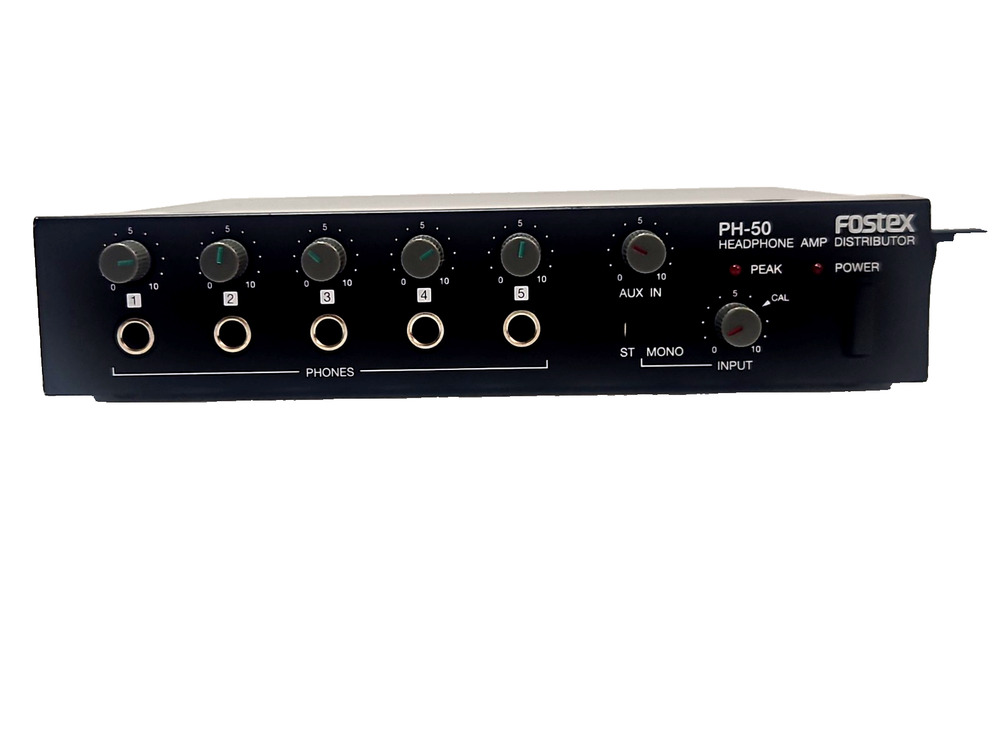 Fostex PH-50 5-Channel Headphone Distribution Amplifier - Studio Monitor Amp